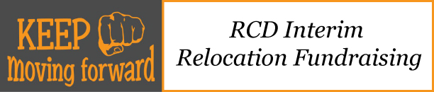 RCD Interim Relocation Fundraising Campaign, with Donation Form