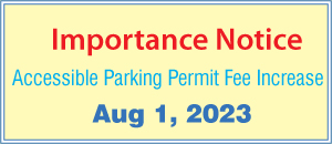 Increase processing fee of Parking Permit effectively on August 1, 2023