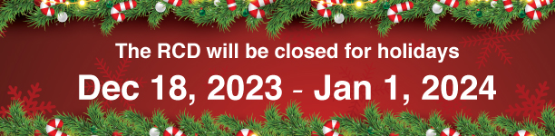 RCD will be closed from Dec 18,2023 to Jan 01 2024
